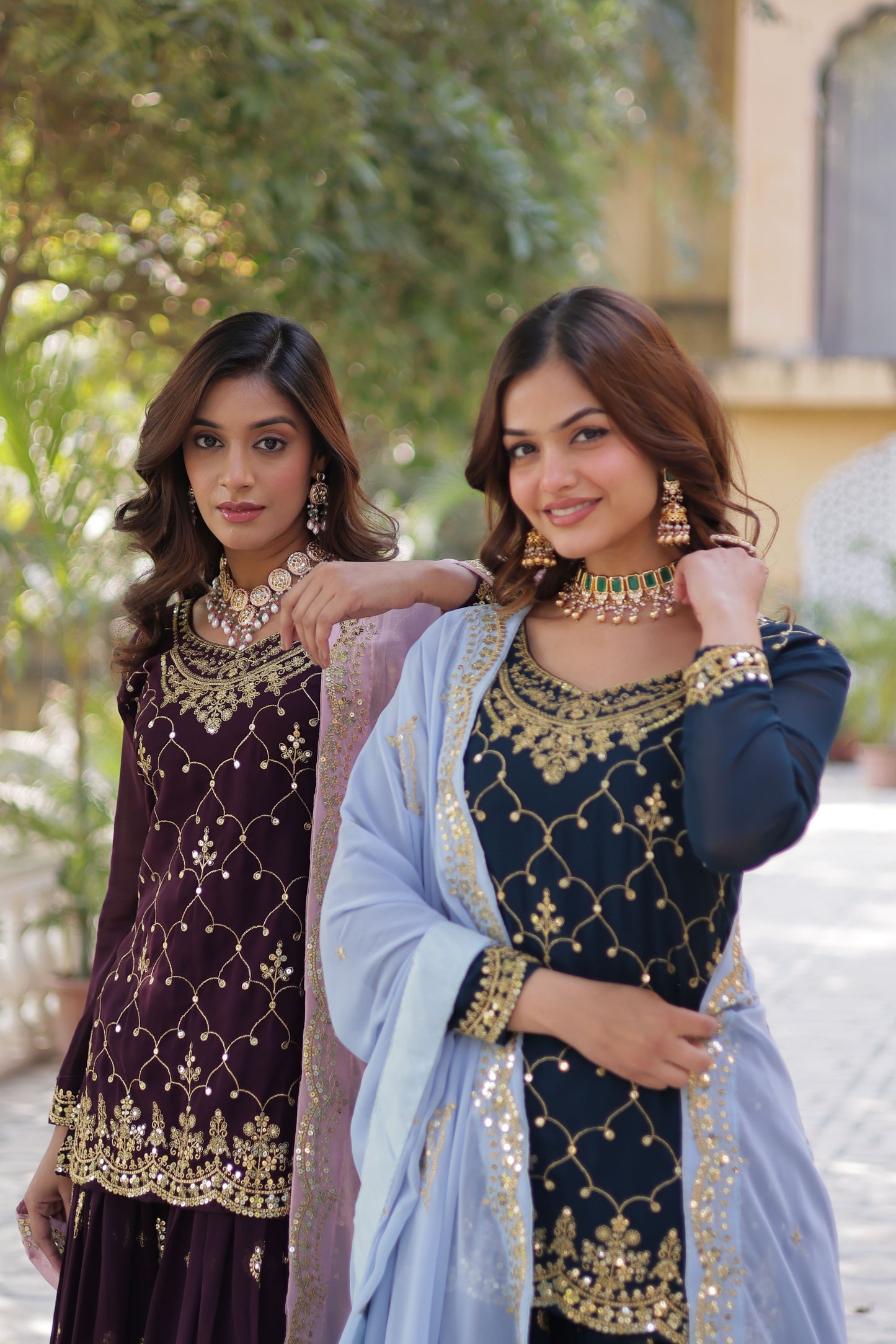 Sharanya Traditional Embroidered Set
