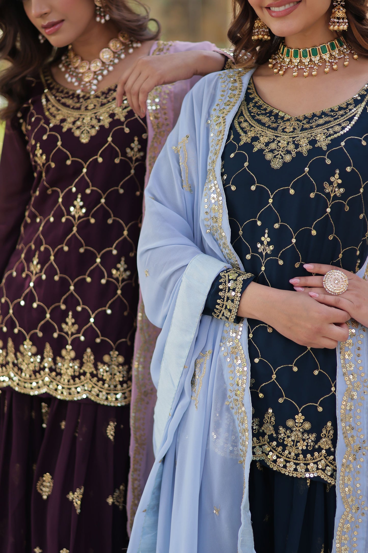Sharanya Traditional Embroidered Set