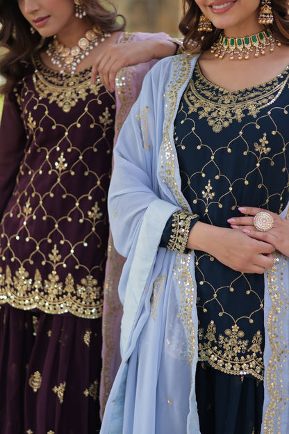 Sharanya Traditional Embroidered Set