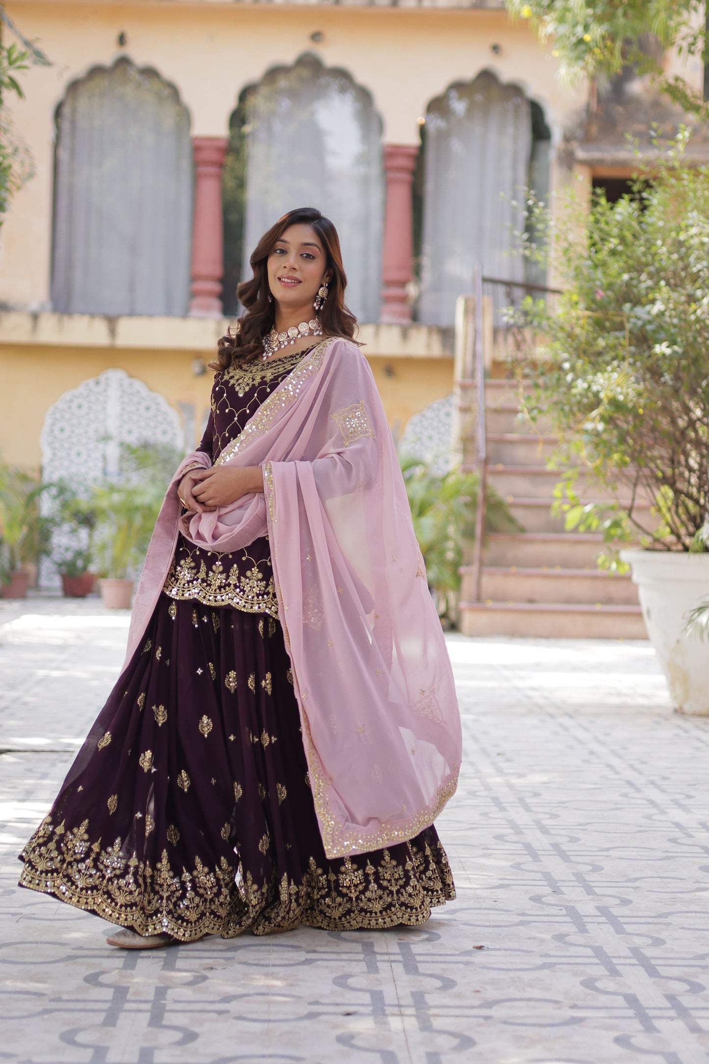 Sharanya Traditional Embroidered Set