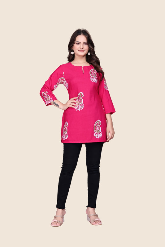 Paisley Keyhole Tunic