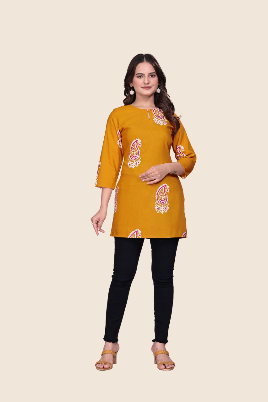 Paisley Keyhole Tunic