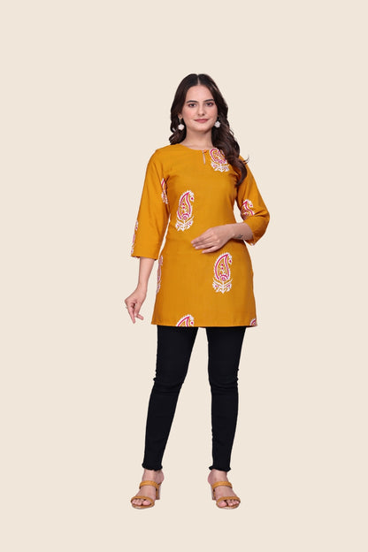 Paisley Keyhole Tunic