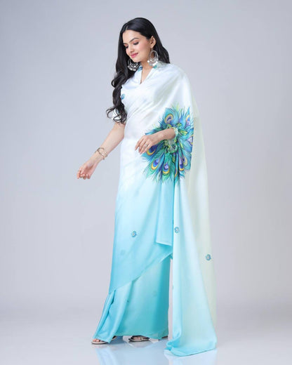 Pankhira Wings of Elegance in Satin Flow