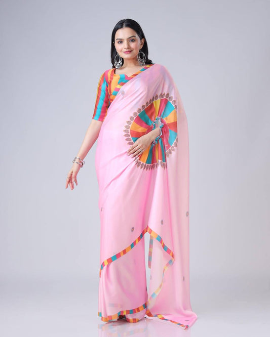 Rangrez Melody in Satin Summer Hues