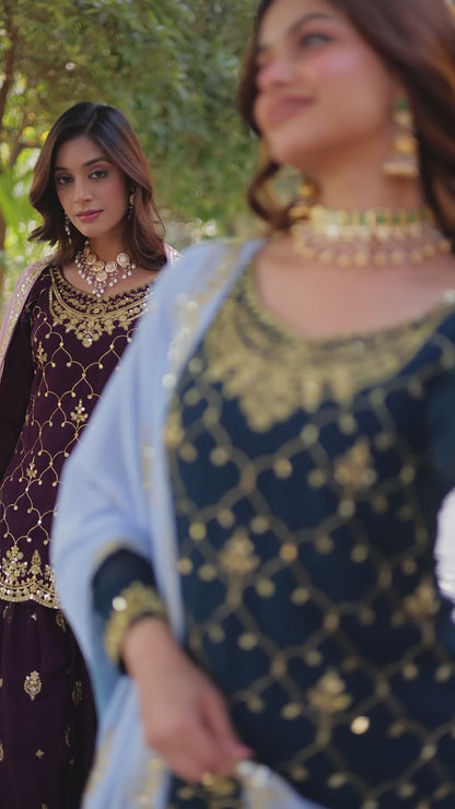 Sharanya Traditional Embroidered Set