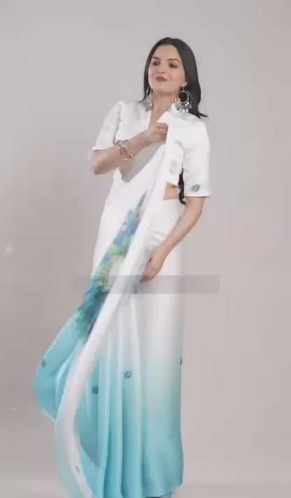 Pankhira Wings of Elegance in Satin Flow
